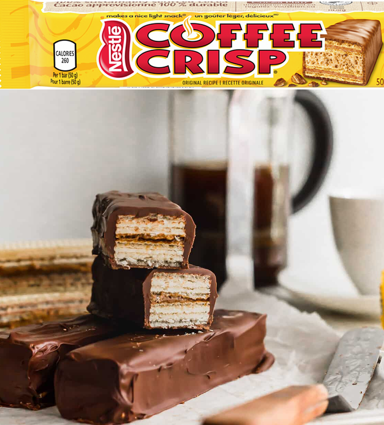 Coffee crisp background