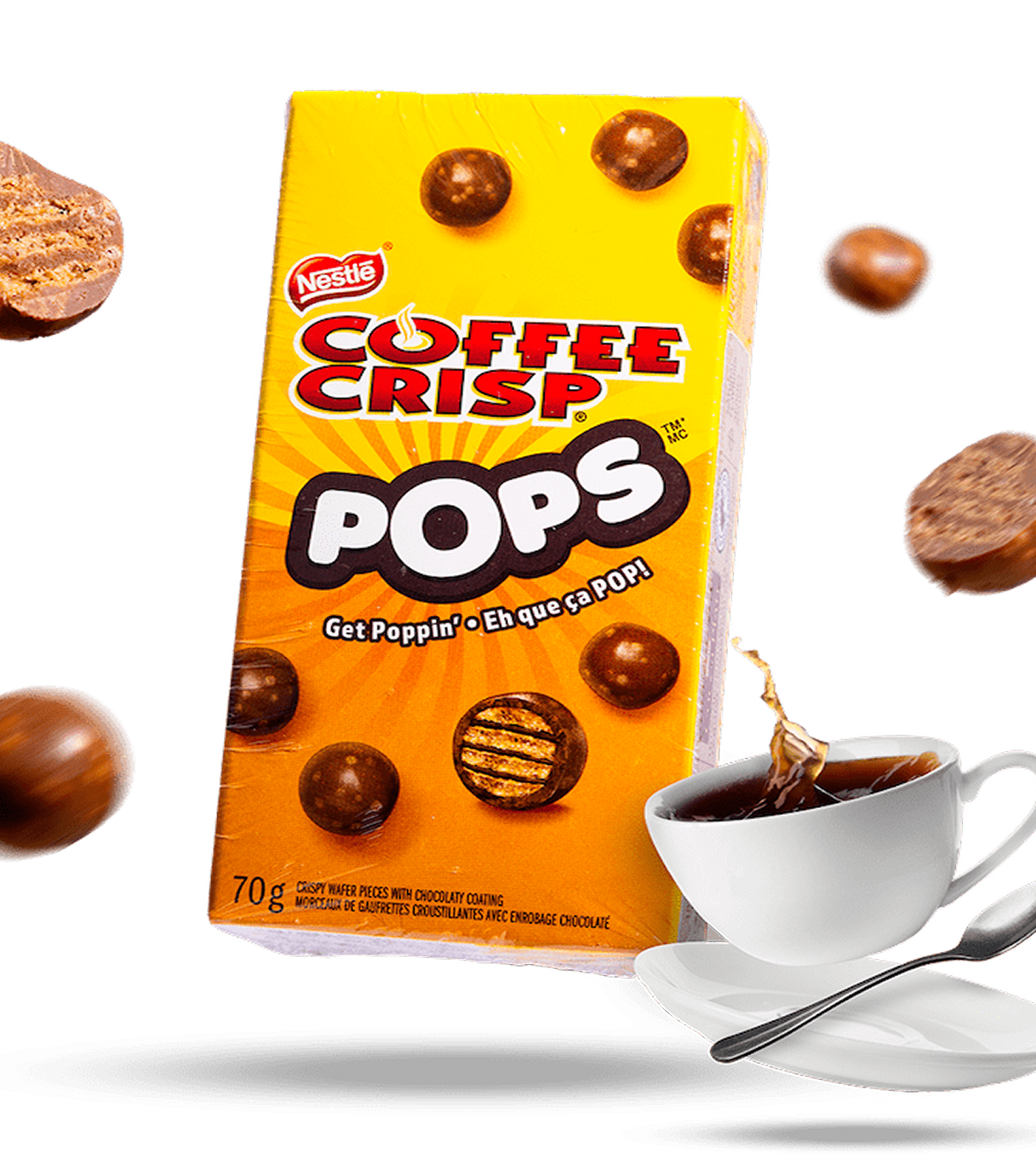 Coffee pops background